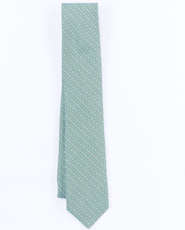 Green Tie 100% Silk